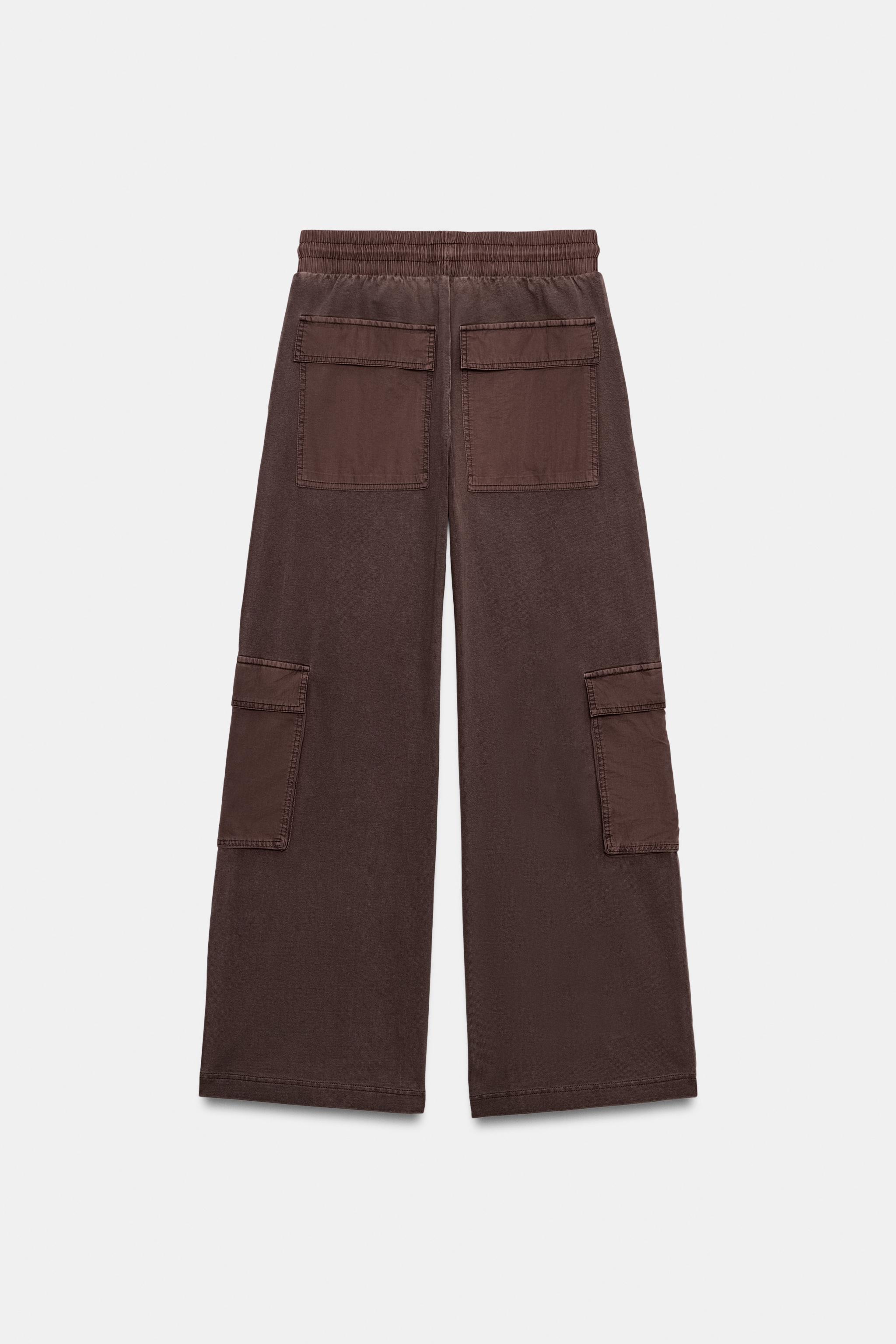 PANTALON CARGO EFFET DÉLAVÉ